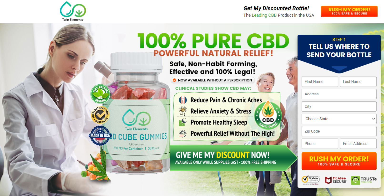 Twin Elements CBD Oil: Reviews Pain Relief, 100% Natural Diet, Side Effects & Where To Buy?
